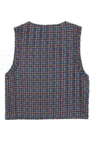 Gilet réversible sans manches - Bordeaux et bleu nuit