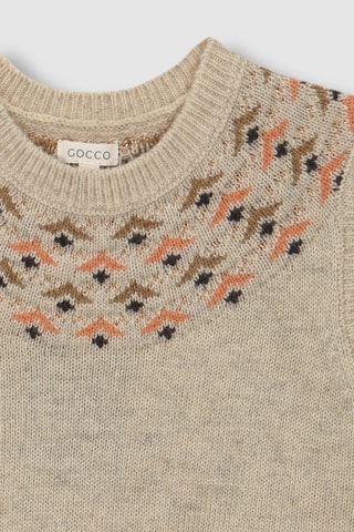 Pull sans manches en laine - Beige