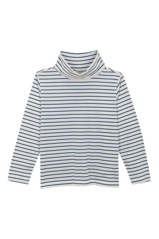 T-shirt - Blanc et bleu marine