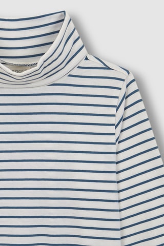 T-shirt - Blanc et bleu marine