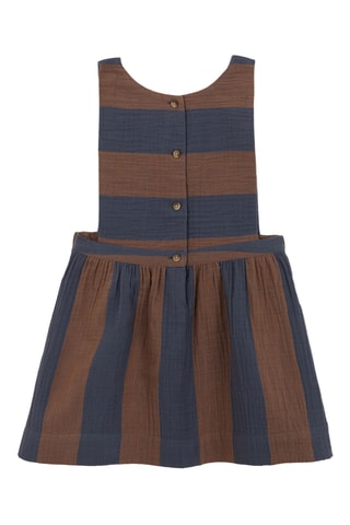 Robe - Bleu marine et marron