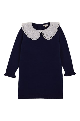 Robe pull - Bleu pétrole