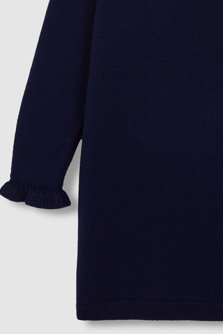 Robe pull - Bleu pétrole