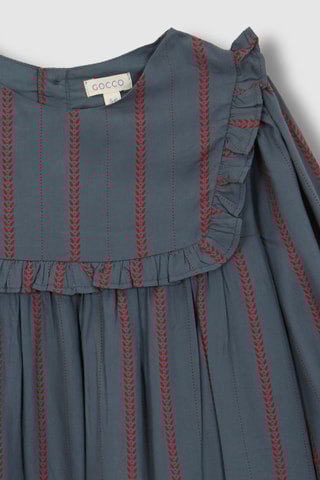 Robe - Gris et rouge