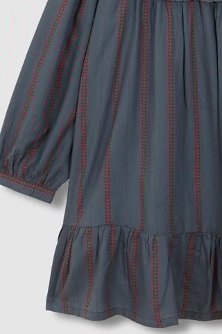Robe - Gris et rouge