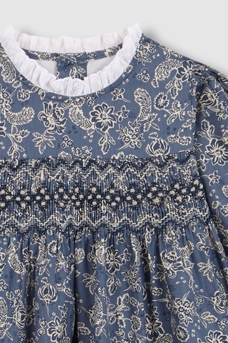 Robe - Gris et bleu marine