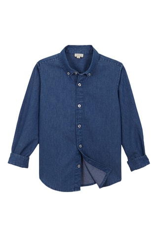 Chemise en jean - Bleu pétrole