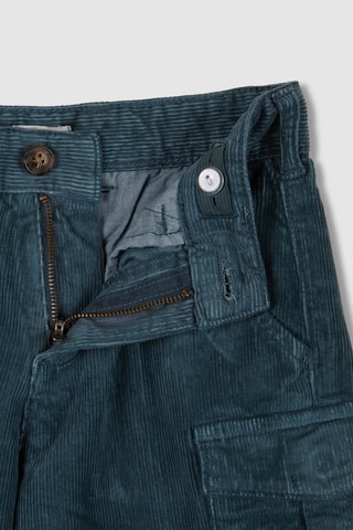 Short en velours - Bleu pétrole