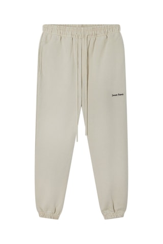 Joggingbroek Script Crèmekleurig