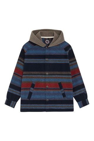 Jasje met Capuchon Hrtg - Marineblauw