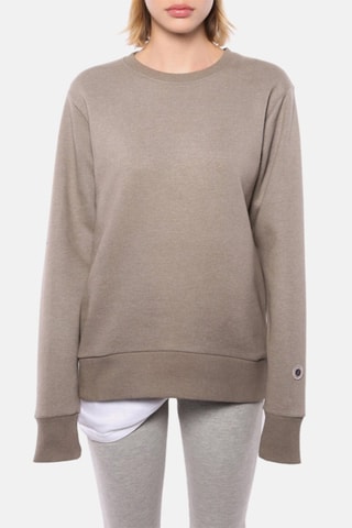 Sweater Terry Classic Crew - Gemêleerd Bruin