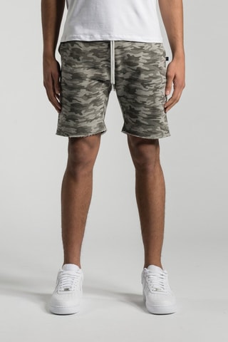 Short droit Terry Print - Gris