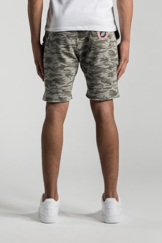 Short droit Terry Print - Gris