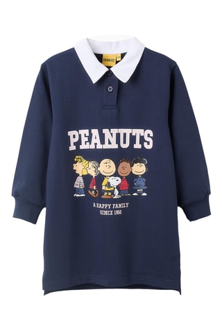 Robe polo Snoopy et les Peanuts - Bleu marine