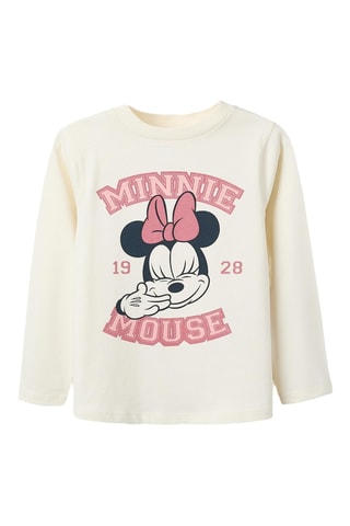 T-shirt Minnie Disney - Lichtbeige 