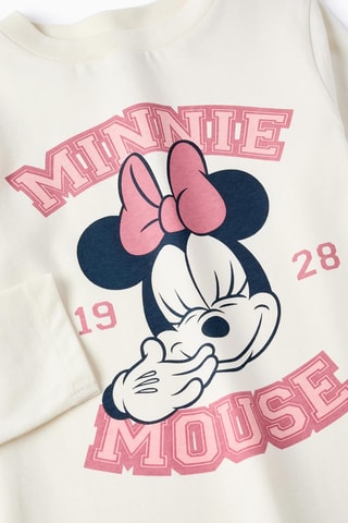 T-shirt Minnie Disney - Lichtbeige 