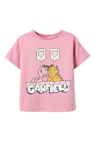 T-shirt Garfield - Lichtroze