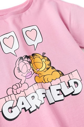 T-shirt Garfield - Lichtroze