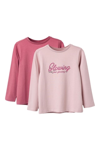 2 t-shirts - Lichtpaars 