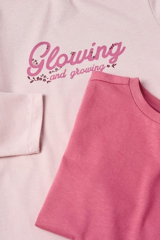 2 t-shirts - Lichtpaars 