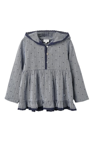 Blouse à capuche - Bleu foncé