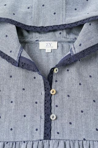 Blouse à capuche - Bleu foncé