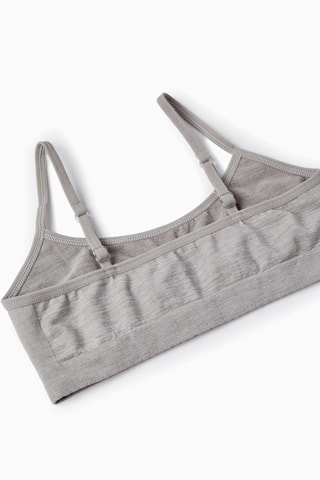 3 brassières - Blanc, rose et gris clair