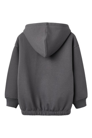 Fleece sweater met Capuchon - Donkergrijs