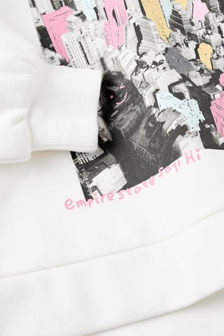 Fleece Sweater - Wit
