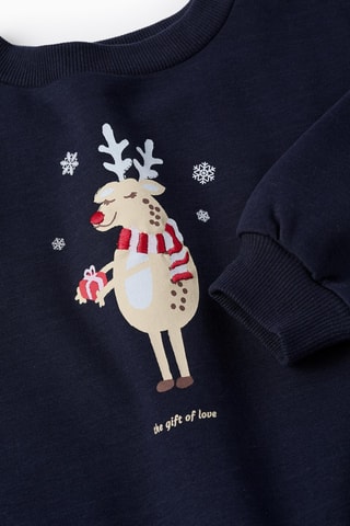 Sweat polaire - Bleu foncé
