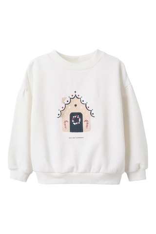 Fleece Sweater - Wit