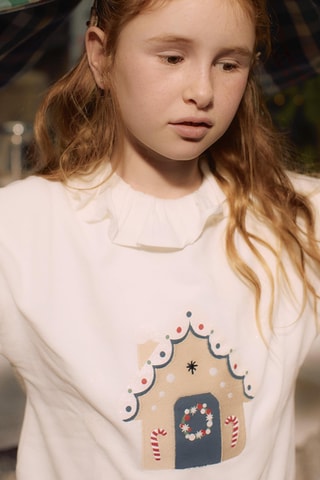Fleece Sweater - Wit