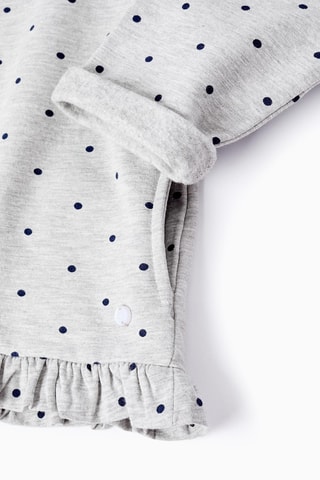 Sweater met Capuchon - Lichtgrijs 