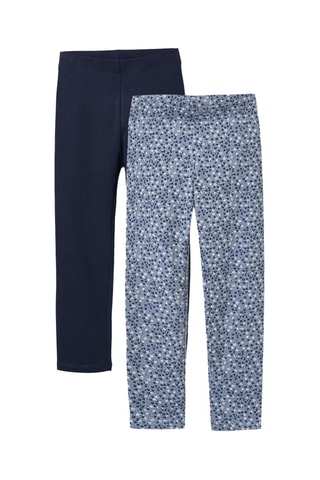 2 Leggings - Blauw