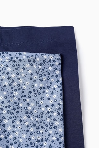 2 Leggings - Blauw
