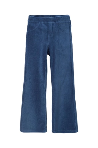 Velours Broek - donkerblauw