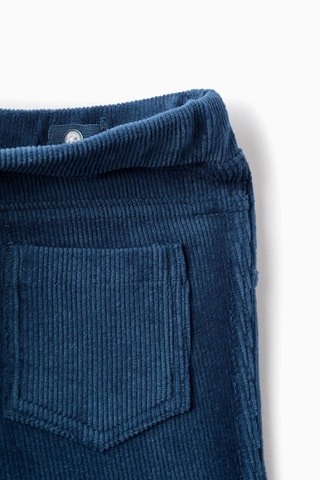 Velours Broek - donkerblauw
