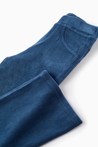 Velours Broek - donkerblauw