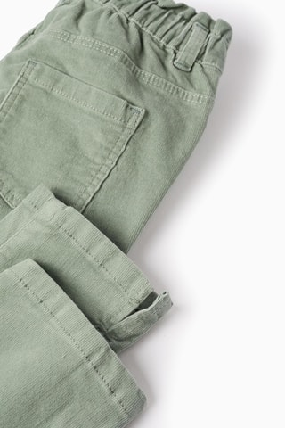 Pantalon en velours - Vert clair