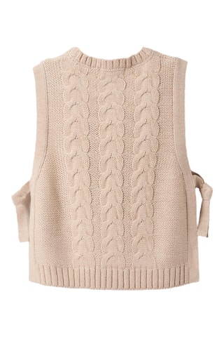 Pull sans manches - Beige