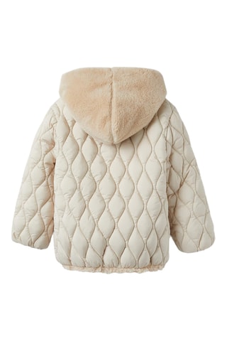 Doudoune à capuche - Beige clair