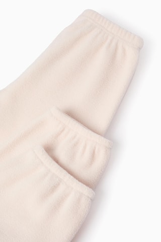 Pyjama polaire - Ciel et rose clair