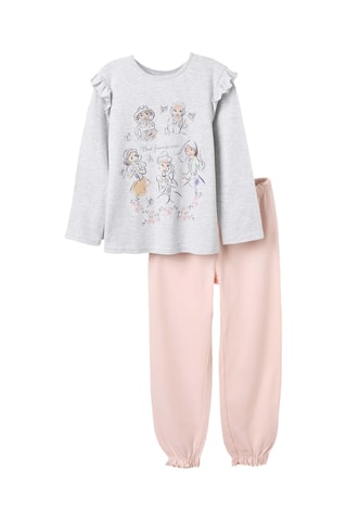 Pyjama Princesses Disney - Gris clair chiné et rose