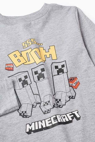 T-shirt Minecraft - Lichtgrijs