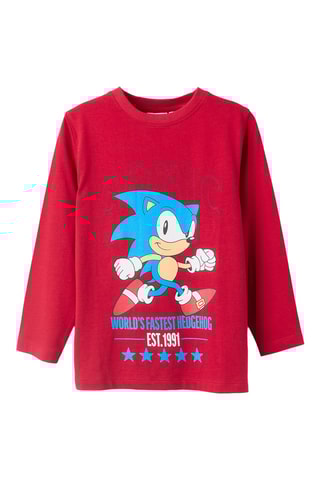 T-shirt Sonic - Rood