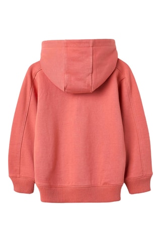 Fleece Sweater met Capuchon - Oranje