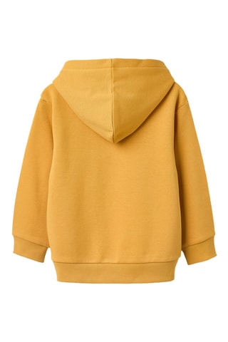Fleece Sweater met Capuchon - Geel