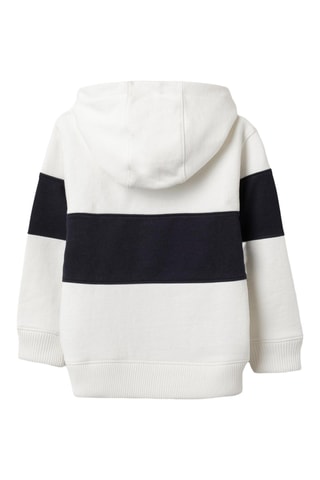 Fleece Sweater met Capuchon - Wit