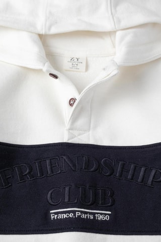 Fleece Sweater met Capuchon - Wit