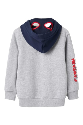 Sweater met Capuchon Captain America Avengers Marvel - Gemêleerd Grijs